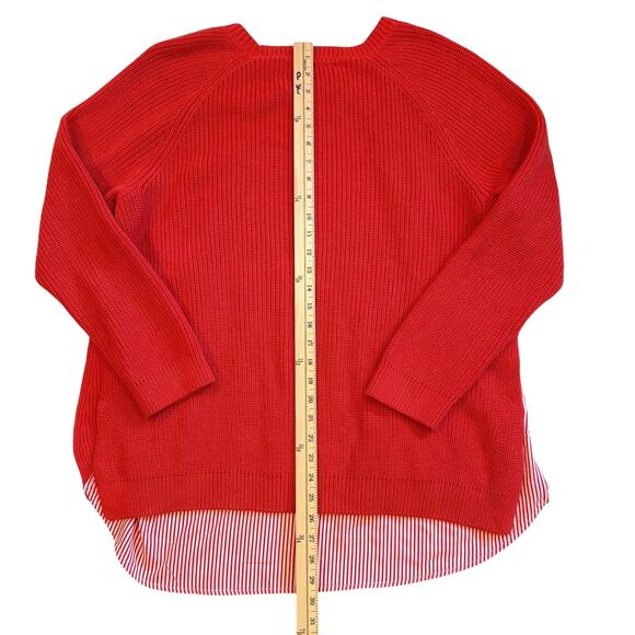 Lauren Ralph Lauren Sweater Womens Size 2XL Pink Layered Knit Crew Neck Pullover - Picture 7 of 9